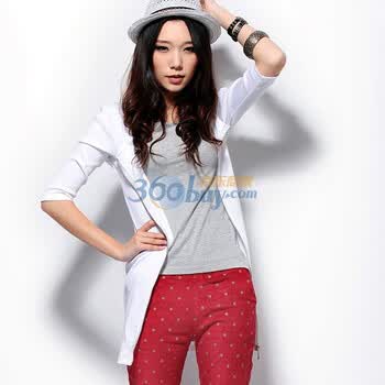 as安都女装新款欧美个性简约前中拉链连衣裙9216207 白色 L