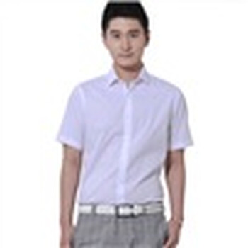 MAN FRIDAY 男装2012新品 商务休闲条纹免烫修身纯棉男短袖衬衫 白底粉紫色提花 44