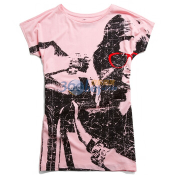 Giordano佐丹奴 T恤 女做你想做的烫金印花Big Tee 01391003 热情的粉红 M