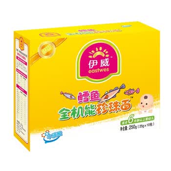 伊威鳕鱼全机能珍珠面有助大脑发育(25克×10袋)