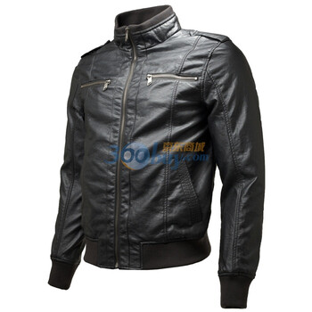 Giordano佐丹奴 外套 男型格机车仿皮夹克 01071623 白色 XL