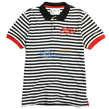 Giordano佐丹奴BSX Polo 男涂鸦刺绣横间珠地POLO 04011002 白色 S