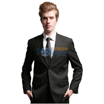 【V3 MAN】两粒扣修身戗驳领单件西服3007 黑色 185/100A（54）