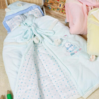 【小素材】婴幼儿/婴儿/宝宝披风 冬季加厚保暖儿童斗篷 礼盒2379 天蓝色 0到10岁