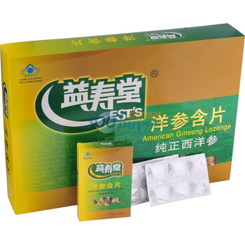 益寿堂洋参含片（礼装）500mg/片×12片/盒×6盒