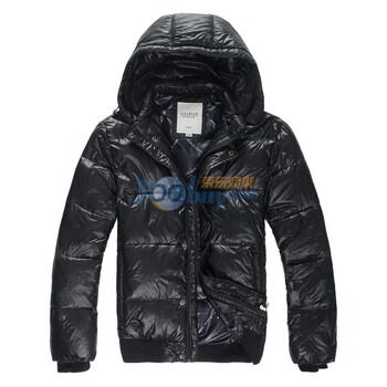 GTHOMME 韩版时尚连帽羽绒服 2263黑色XXL/185