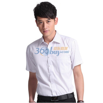 远东FAREAST 男士商务休闲短袖衬衫 K6799 44