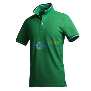 Giordano佐丹奴 Polo 男速干撞色边珠地修身Polo 01011111 绿色 XL