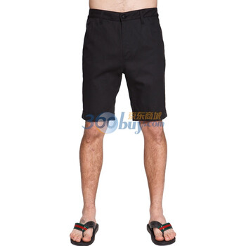 SPORTICA斯波帝卡男装清新简约纯棉休闲短裤男士412626-28 黑色 34