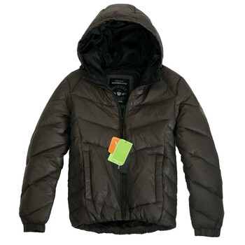 AK男装冬装新品 超细尼龙空军连帽羽绒服11C211017 军绿色 XXL