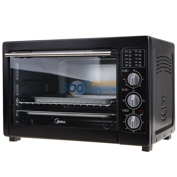 美的（Midea）MG38CB-AA 38L 精准控温 多功能电烤箱 （黑色）
