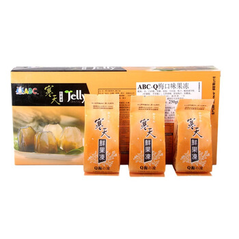 台湾进口 ABC寒天鮮果冻 Q梅味 3盒*250g