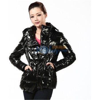 2011新款 冰洁羽绒服 女式摩登一手长 BG11130 黑色 185/104A(XXXL)