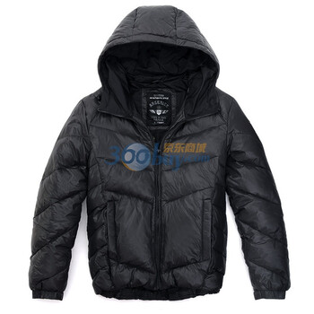 AK男装冬装新品 超细尼龙空军连帽羽绒服11C211017 深灰色 XXL