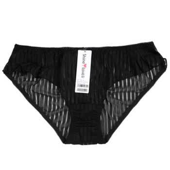 爱慕 Shine Love心爱天使的翅膀低腰三角内裤SL22331 黑色 L