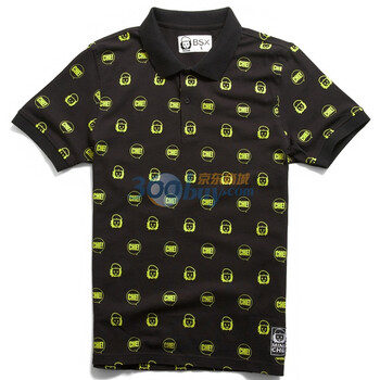 Giordano佐丹奴BSX Polo 男个性MINI CHE印花珠地POLO 04011200 粉红 XL