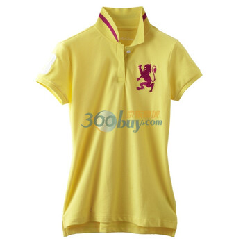 Giordano佐丹奴 Polo 女愉悦狮王修身Polo 01312027 明黄 XL