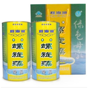 程海湖 螺旋藻 螺旋藻片 0.25克*600片 2桶礼袋装