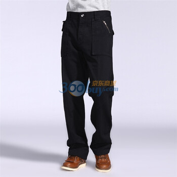 IZOD 秋季新品纯棉多口袋中腰长款男士休闲裤 3061916204200 黑色 190/96A(36)
