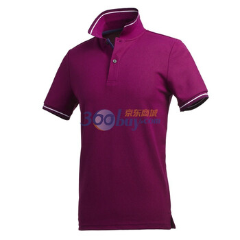 Giordano佐丹奴 Polo 男速干撞色边珠地修身Polo 01011111 紫色 XL