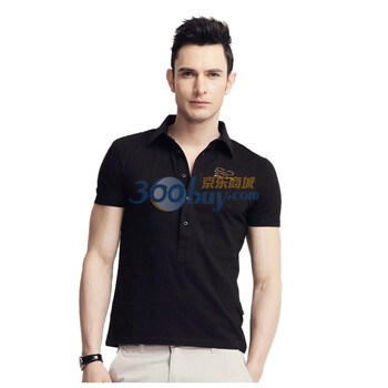 S2CITYLIFE杉杉男装 夏季新品 简约时尚风男士商务polo#25272142 黑色 XXL