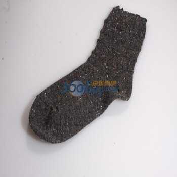 蕾娜丝LENUS 简洁亮点短款袜子 日式短袜B7111 灰色 均码