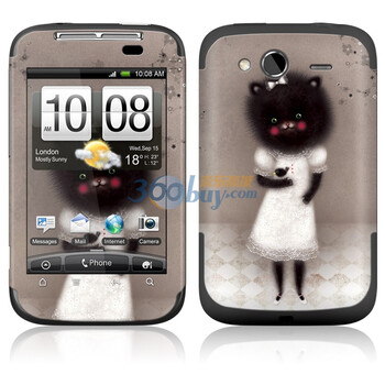 ideaSkin HTC Wildfire S(G13) 皮肤 大头黑猫米 手机外壳保护套皮贴膜 ENDAXC241993