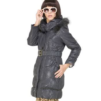 妠彩 N.CAI 冬季时尚女装羽绒服 Y99825灰色XXXL