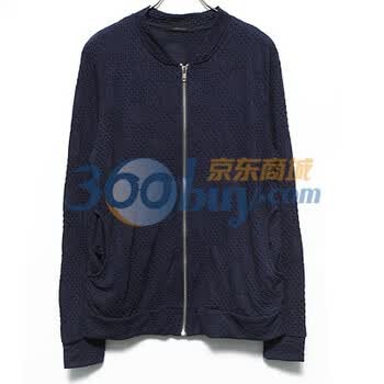时尚起义 春装韩国进口简约轻便图案休闲夹克 男583966 海军蓝 one