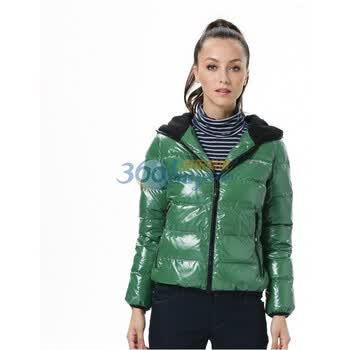 波司登 2011新款 羽绒服 女连帽拉链短面包 BR2210 青色 185/104A(XXXL)
