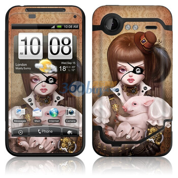 ideaSkin HTC Incredible S / G11 / 惊艳 / S710e 朋克女孩与猪 外壳保护套皮贴膜 ENDAVC402031