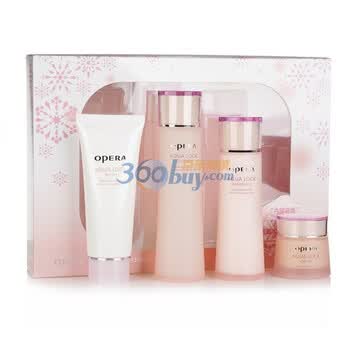 娥佩兰OPERA 凝润保湿冬日献礼套装（洗面奶100g+水120ml+乳100ml+霜40g）