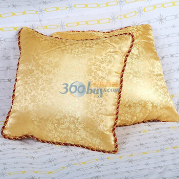 诺艾菲家纺 多用蚕丝抱枕 多功能蚕丝夏凉被 天然蚕丝靠垫被 柔暖桑蚕丝空调被 百花富贵-黄