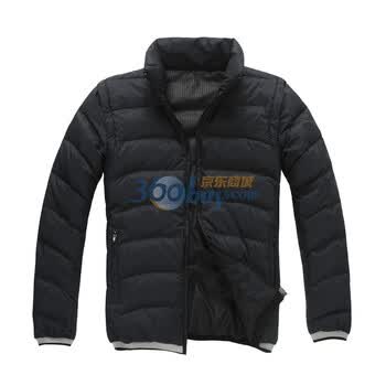 Markless新款冬装男士羽绒服可脱卸袖90%白鸭绒YR11331M 黑色 XXL