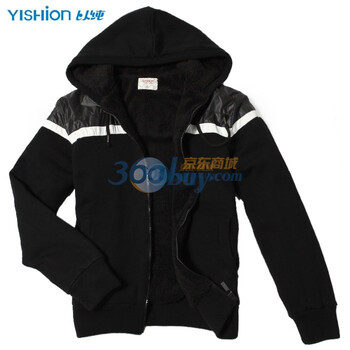 以纯 男装长袖外套线衫21412567原349元 黑色 XL