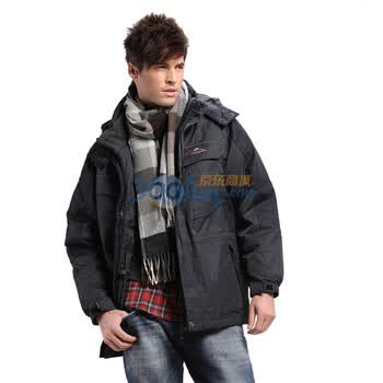 Sharon雪伦 运动户外拼色活胆羽绒服 男士冲锋衣 60802 80D黑色 2XL180