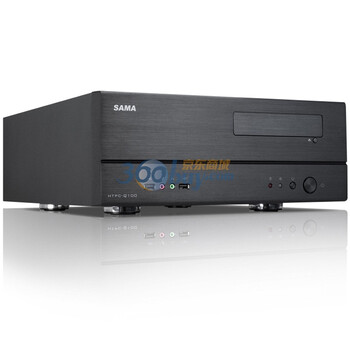 先马（SAMA）HTPC-Q100 机箱（家庭影院/内部全黑化/全铝全阳极氧化拉丝面板/遥控器标配）