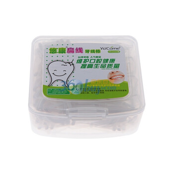 悠康扁线牙线棒120支