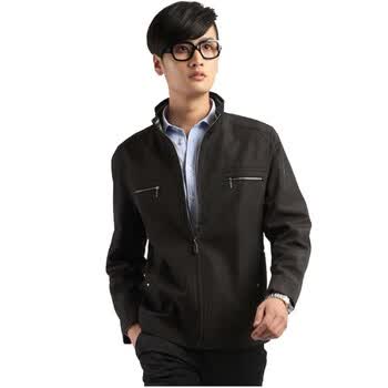 【FEIPINPAI】高端商务休闲男夹克外套男款(nonbrand)NON1119/00002-03 黑色 56(190/104)