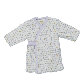 婴之谷 童装宝宝服饰 宝贝铺棉浴袍 T4253 紫色 110码