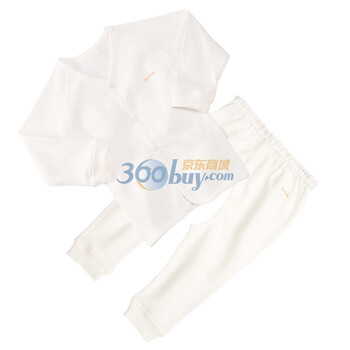 贝贝怡（bornbay) BB815 宝宝服 婴儿服装纯棉肚衣/开裆裤815 米白 90码
