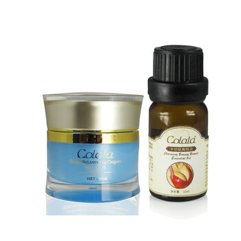 可拉拉丰胸精油10ML+可拉拉焕彩眼霜15ML 去皱丰胸组合