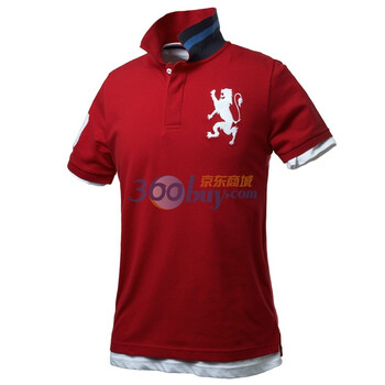 Giordano佐丹奴 Polo 男弹力狮王运动修身Polo 01010180 洋红 (品红 玫瑰红) XL
