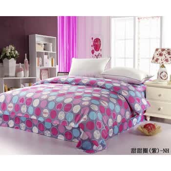 宁好家纺 全棉斜纹印花系列单品-甜甜圈 枕套一对0.48米x0.75米