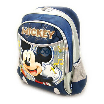 迎龙年 特卖会69元热卖 Disney SM10049 米奇/米妮儿童双肩书包（送价值9.9元迪士尼包书皮一份） 藏青