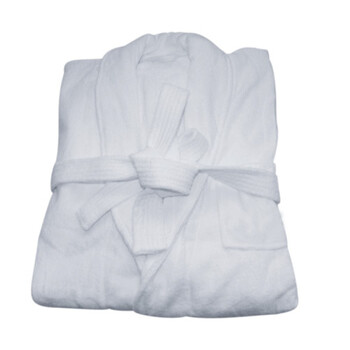 乐萱100%全棉加厚割绒毛巾布浴衣YI701天蓝色