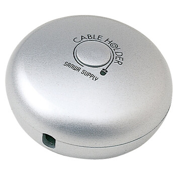 日本SANWA SUPPLY FUN-087SV 通用鼠标卷线器 笔记本配件 银色