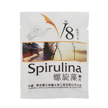 最新工艺东巴绿宝天然原料优选螺旋藻精片V8系列0.6克×60片（共5袋）