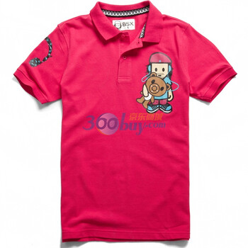 Giordano佐丹奴BSX Polo 男MINI CHE经典头像印花POLO 04011100 浅粉红 L