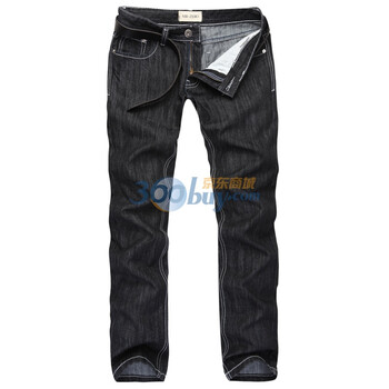 零号男 新品经典复刻直筒牛仔裤 BDA0108 01 黑色 33